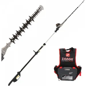 Akku-Heckenschere auf Teleskopstange Zanon Raptor 600 - Schwert 60 cm - 50.4V 6.4 Ah