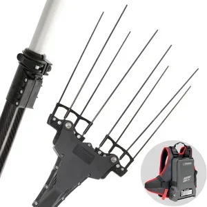 Zanon Murcielago R AL300 - Elektrischer Akku-Olivenschüttler mit Rucksackbatterie 50.4V 15.9Ah - Teleskopschaft 210/340 cm