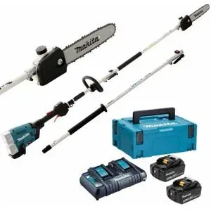 Multifunktion Akku-Hochentaster Makita DUX60 36V mit teleskopschaft 108 cm - Batterien 2x18V 5Ah