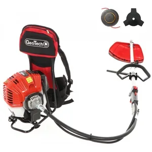 GeoTech GT-2 52 BP - Rückentragbare 2-Takt-Benzin-Motorsense - 52 ccm