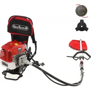 GeoTech GT-2 58 BP - 58cc 2-Takt-Benzin-Freischneider mit Doppelschultergurt