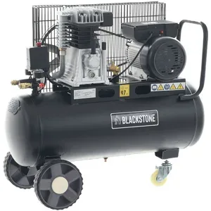 BlackStone B-LBC 50-20 - Elektrischer Luftkompressor - Motor 2 PS - 50 Liter - Mit Riemenantrieb