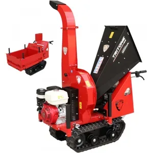 Ceccato Olindo Tritone BIG CINGO - Biohäcksler mit Raupenantrieb und Motorschubkarre  - Motor Honda GX390