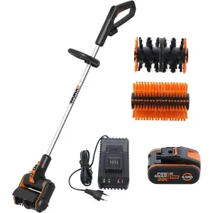 Worx WG441E - Akku-Oberflächenbürste - 20V - 4Ah - 2 Bürsten enthalten