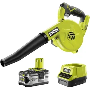 Kompaktes Akku-Gebläse RYOBI R18TB-0-18V - 4Ah - Luftgeschwindigkeit 200 Km/h