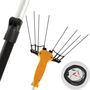 Volpi Olytech Essential 455XL - Elektrischer Olivenrüttler 240/360 Autobatterie-Kabel im Lieferumfang - Teleskopschaft
