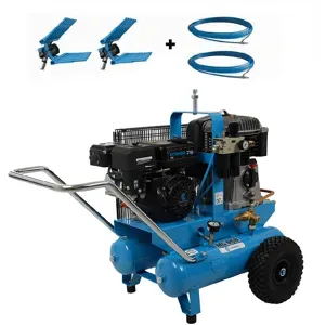 Campagnola MC 658 - KIT Motorkompressor  7 PS  + 2 pneumatische Olivenrüttler Tuono Evo
