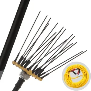 Elektrischer Akku-Olivenrüttler Lisam Swing - mit 8 + 8 Zinken aus Carbonfaser - 240 cm - fester Schaft