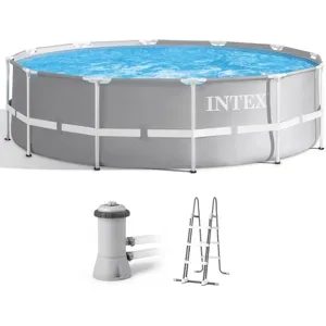 Intex Prisma Frame 26716NP - Ø366x99 cm - Aufstellpool rund + Filterpumpe und Leiter