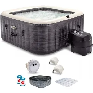 Intex Greystone Deluxe 28450NP - 173x173x71 cm - Whirlpool - quadratisch