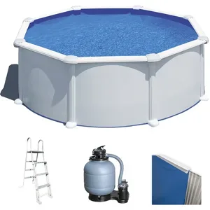 Gre Atlantis rund Ø350 x 132cm - Runder Stahlwandpool