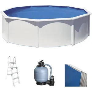 Gre Fidji rund Ø460 x 120 cm - Runder Stahlwandpool