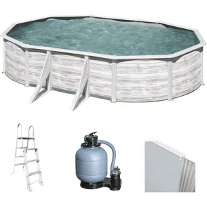 Gre Finlandia Oval 610x375x120cm - Stahlwandbecken