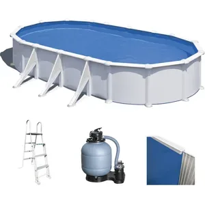 Gre Atlantis Oval 730x375x132cm - Stahlwandbecken