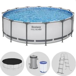 OUTLET - Ohne Originalverpackung - Bestway Steel Pro Max 56438DE - Ø457x122 cm - Rundpool