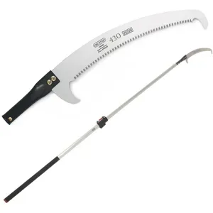 Gebogene Handsäge 430 mm auf ovalem Teleskopschaft aus Aluminium 2 m Archman Art. 25+109