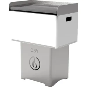 Linea VZ QBY weiß - Tragbarer Pelletgrill mit Pyrolyse-Technologie