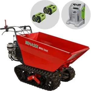 Benassi M503E DH - Akku-Raupendumper mit EGO-Motor - 2x Akkus 56V 12Ah - mit hydraulischem Kippsystem