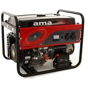 AMA QF6000E - Benzin-Stromerzeuger mit AVR-Regelung und Elektrostarter 6.5 kW - Dauerleistung 6 kW - 230V