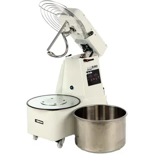AgriEuro TOP-LINE Mixer 5000 T-2G Deluxe DIG  Spiralknetmaschine mit Hebekopf  40 kg, 400V, 2 Geschwindigkeiten  Digitaldisplay