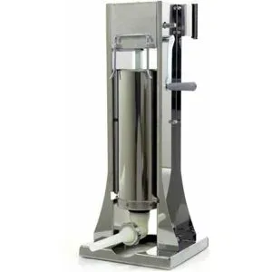 Reber 8971 V INOX - vertikaler Wurstfüller 8 Kg - 2 Geschwindigkeiten mit Gehäuse