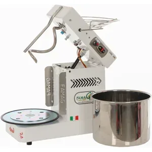 Spiralkneter Famag Grilletta IM 10S HH - hohe Hydration - kippbarer Kopf - 10 Geschwindigkeiten - Schüsselinhalt 10 kg/13 l
