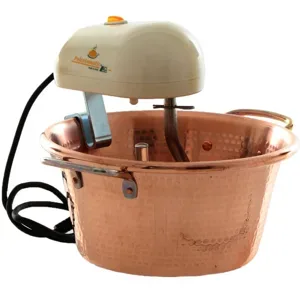 LAR Casalinghi LAR Polentamatic - Induktions-Rührtopf für Polenta aus gehämmertem Kupfer 4,5L - max. 8W
