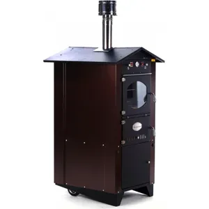 Rossofuoco Garden 80 - Holzbackofen für den Außenbereich - Braun