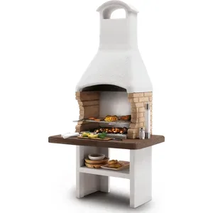 Palazzetti Brest 3 -  Grillkamin für Holz und Holzkohle