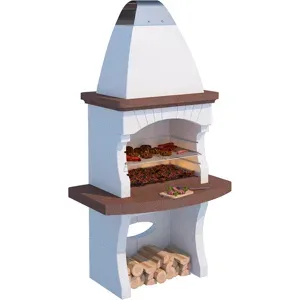 Linea VZ Gallipoli - Grillkamin für Brennholz und Holzkohle