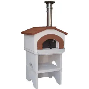 Linea VZ Ponza - Holzbackofen für den Aussenbereich, mit Basis - Kochkammer 55x59 cm