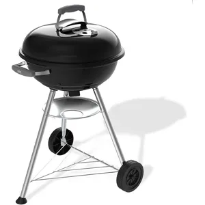 Weber Compact Kettle 47 1502054  Holzkohlegrill  Grillfläche 47 cm