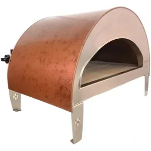 Pizza Party Emozione  Gas-Pizzaofen für den Außenbereich  Backraum 40 x 70 cm  Backfläche aus feuerfestem Material