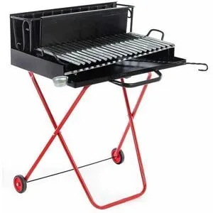 Pegoraro Angelo 214 Medium  Tragbarer Holz- und Holzkohlegrill  Klappbar