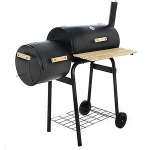 Royal Food CB 400-2 - Kohlegrill mit Grillrost aus Edelstahl - Räucherofen - Kochfläche 54x30 cm