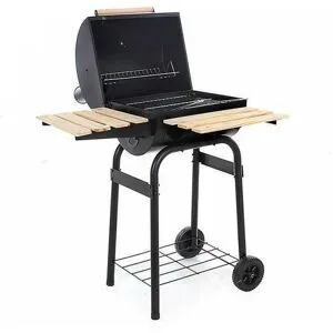 Royal Food CB 350 - Kohlegrill mit Grillrost aus Edelstahl - Kochfläche 37x34 cm
