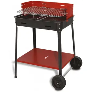 Mille Flavia c/r 55 - Handgefertigter Eisen-Holzkohlegrill - 55,5x29,5cm