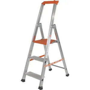 Gierre Stabila AL700DS - 3 Stufen, 1,23 m - Aluminium-Stehleiter
