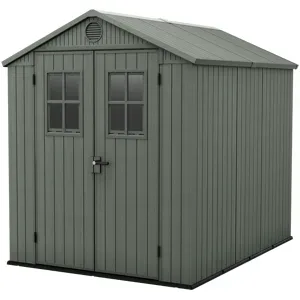 Keter Darwin grün - Gartenhaus - Mit Frontfenstern - 190x244x221 cm
