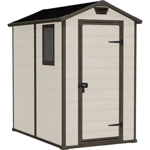 Keter Manor beige - Gartenhaus - mit Seitenfenster - 130x192x198 cm