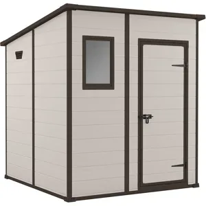 Keter Manor Pent - Gartenhaus - Mit Frontfenster - 183.5x185x200 cm