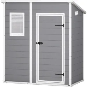 Keter Manor Pent grau - Gartenhaus - mit Seitenfenster - 183.5x111x200.5 cm