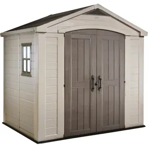 Keter Factor beige - Gartenhaus - Seitenfenster - 256.5x182x243 cm