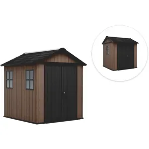 Keter Newton plus 757/775 - Gartenhaus - mit Fenstern - 230x223.8x246 cm