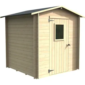 Alce Regis 198x198  Gerätehaus aus Holz  Mit Frontfenster  198x198x216 cm