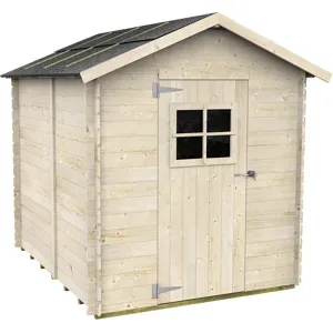 Alce Gaeta 178x218  Gerätehaus aus Holz  Mit Frontfenster  Gaeta 178x218x205 cm