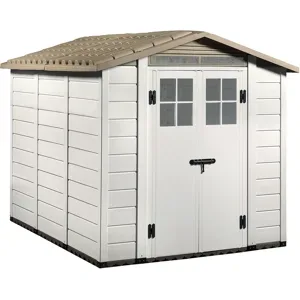 Garofalo Tuscany Evo 240  Gerätehaus  Mit Fenstern und Doppeltür  202,5 × 242,5 × 220 cm