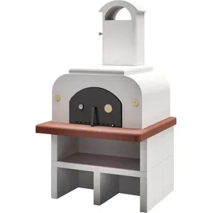 Palazzetti Easy Medium mit Unterbau - Holzbackofen Pizzaofen - Innenraum 77x65 cm