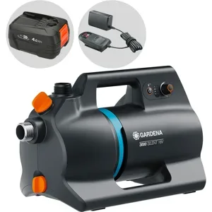 Gardena 3000 Silent 18V P4A - Gartenpumpe - 18V 4Ah