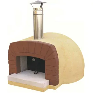 Linea VZ Etna - Holzbackofen für den Aussenbereich - mit Ø 85 cm Kochfläche - 3 Pizzen